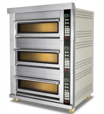 Four de gaz simple de plateaux de la plate-forme 2 d'acier inoxydable de machine commerciale de pain