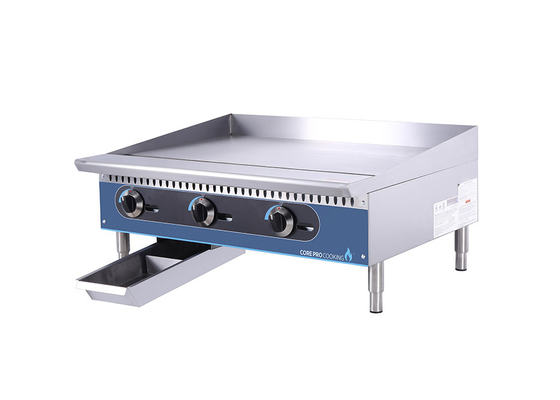 Contrôle de manuel commercial de gauffreuse du gaz 36-Inch d'équipement de cuisine de restaurant de CP-G36-M