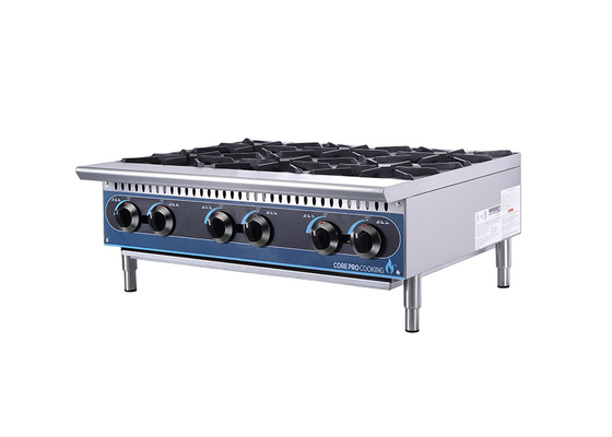 Brûleurs de bureau au gaz 24-Inch 4 de fourneau de restaurant d'équipement commercial de cuisine