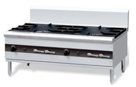 Style chinois de P-OFR-4-DB faisant cuire le brûleur ouvert au gaz 4-Range de gamme avec la station