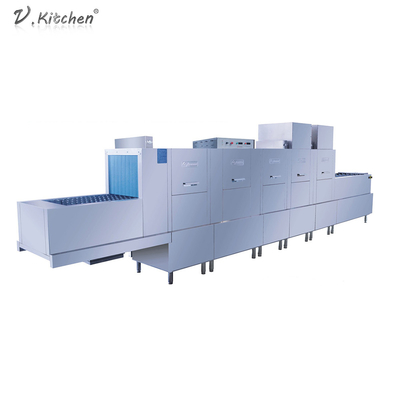 Lave-vaisselle commerciaux de convoyeur de l'hôtel 6200 Racks/HR de restaurant