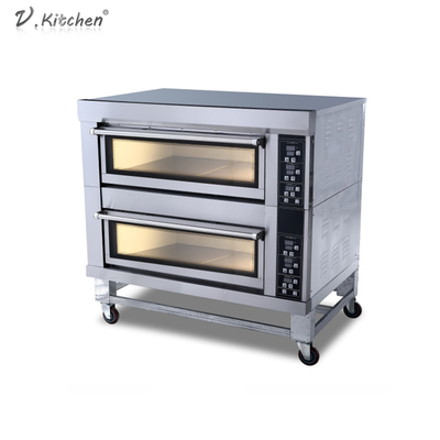 4 double boulangerie électrique Oven Machine de la plate-forme 13.2kw de plateaux