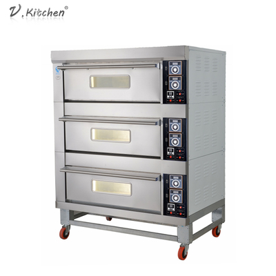 Gaz simple Oven For Pizza de plate-forme de la convection 60kw de partie supérieure du comptoir