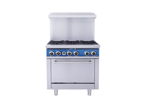 Brûleur 14,6 à l'équipement 36-Inch 6-Open de cuisine de restaurant de Gkw avec le four