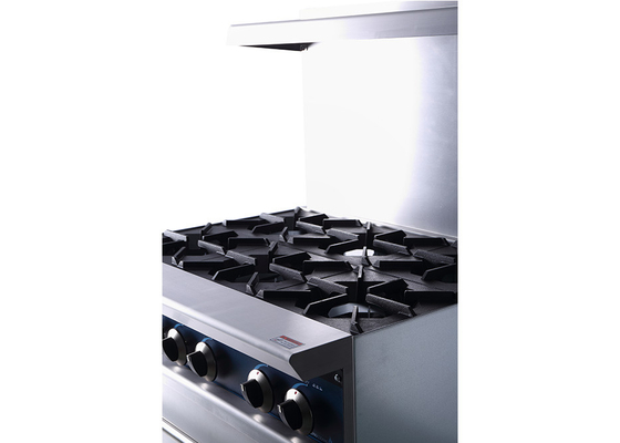 Brûleur 14,6 à l'équipement 36-Inch 6-Open de cuisine de restaurant de Gkw avec le four
