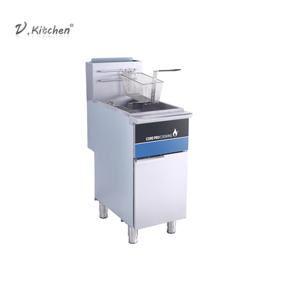 La cuisine Enquipment de restaurant de station de vacances d'hôtel intoxiquent 3 la friteuse des brûleurs 1-Tank