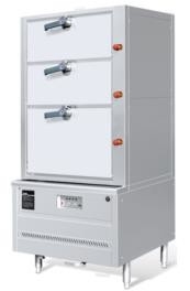 P-SC-3 Cuisinière de style chinois Riz Vapeur Gaz 3-Deck Sea Food Steam Cabinet