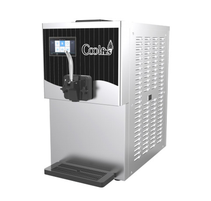 Machine commerciale de crème glacée de machine de yaourt de CF9128X avec les trémies 14L*1