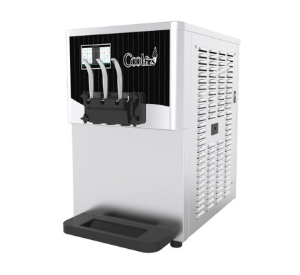 Machine commerciale de crème glacée de machine de yaourt de CF9236X avec les trémies 14L*2