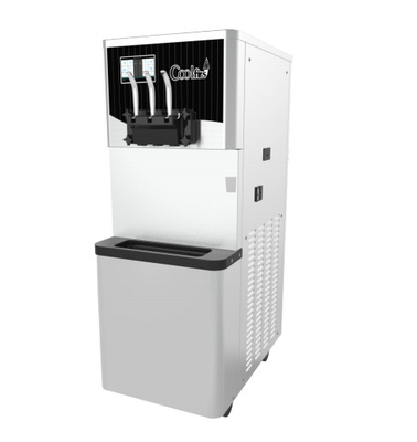 Machine commerciale de crème glacée de machine de yaourt de CF9250X avec les trémies 14L*2