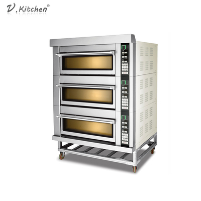 Four électrique de machine de pain d'acier inoxydable de 3 plateaux des plate-formes 6