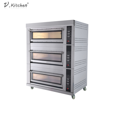 Four rotatoire de la convection 220V Pita Bread Pizza Baking Gas