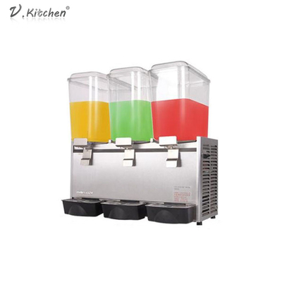 réservoir froid Juice Dispenser de la machine 18L*3 trois de boisson de 725x386x728mm